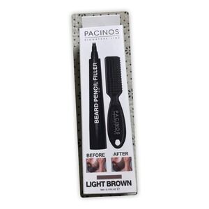 Pacinos Beard Pencil Filler With Brush, Light Brown